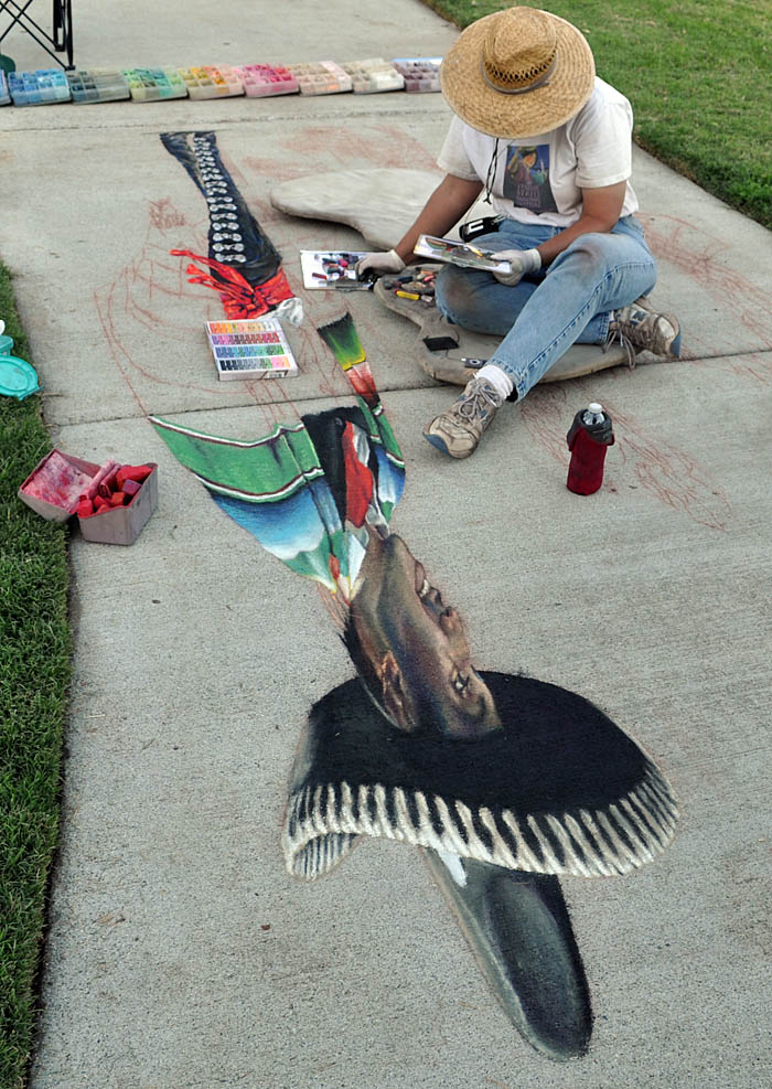 View from the top of the painting