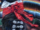 closeup photo of the male dancer's belt