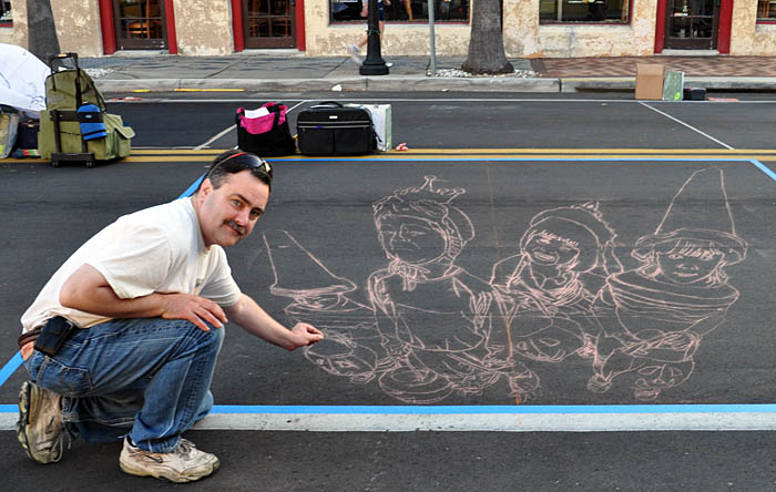 Wayne poses with the pounced image