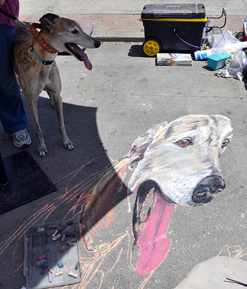 Buzby real and painted