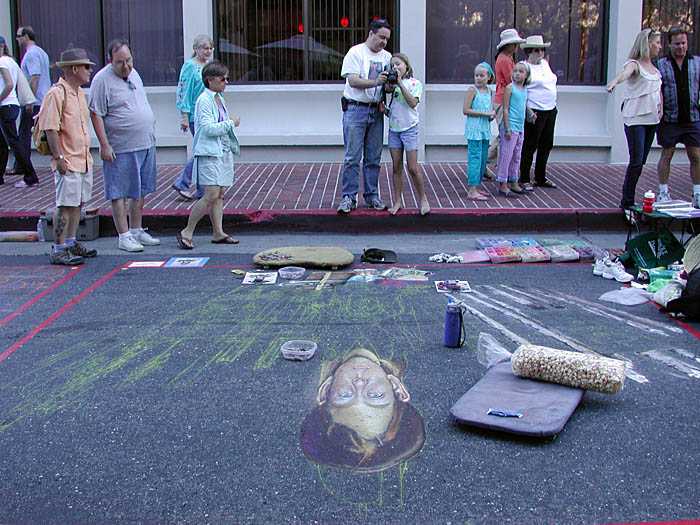 View from the top of the painting