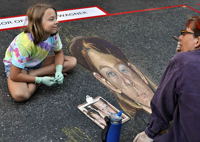 Catie poses with Camper Catie