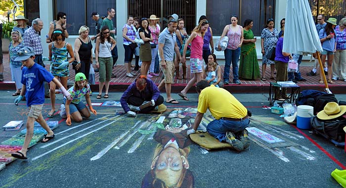 Kids help us with the fence posts