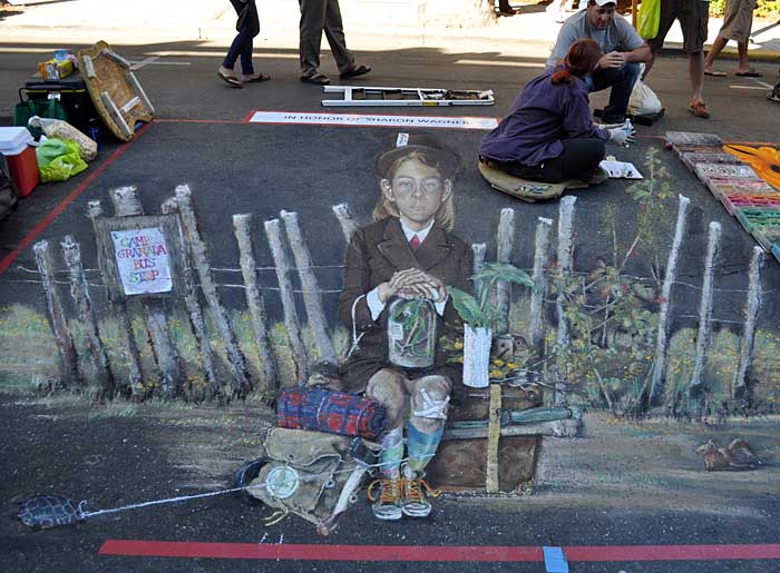 The painting, almost complete