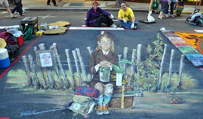 Completed painting with Cheryl and Wayne