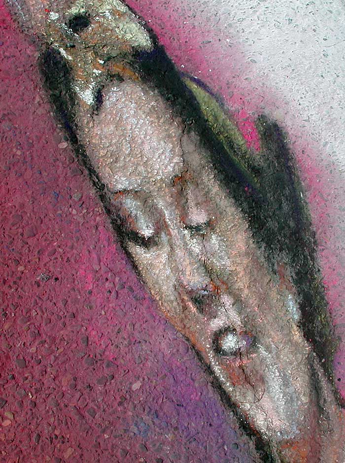 Closeup of Sarah's face