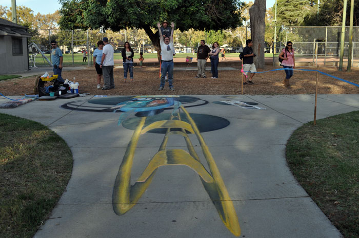 View from the top of the coaster with Wayne