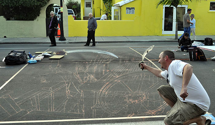 Chris Brake fights the pirate hand