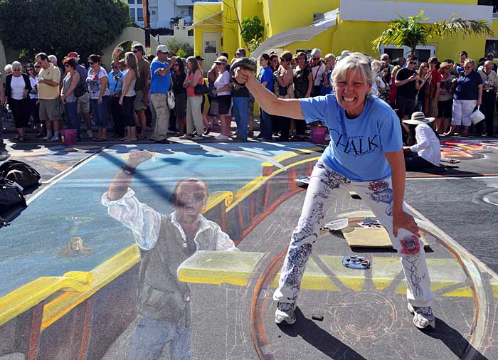 Denise Kowal fights the pirate