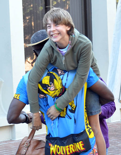 JD carries Catie