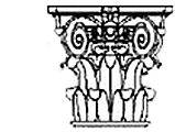 line drawing of Corinthian column