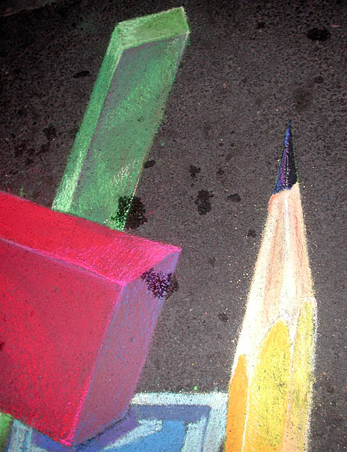 Sharp painted pencil